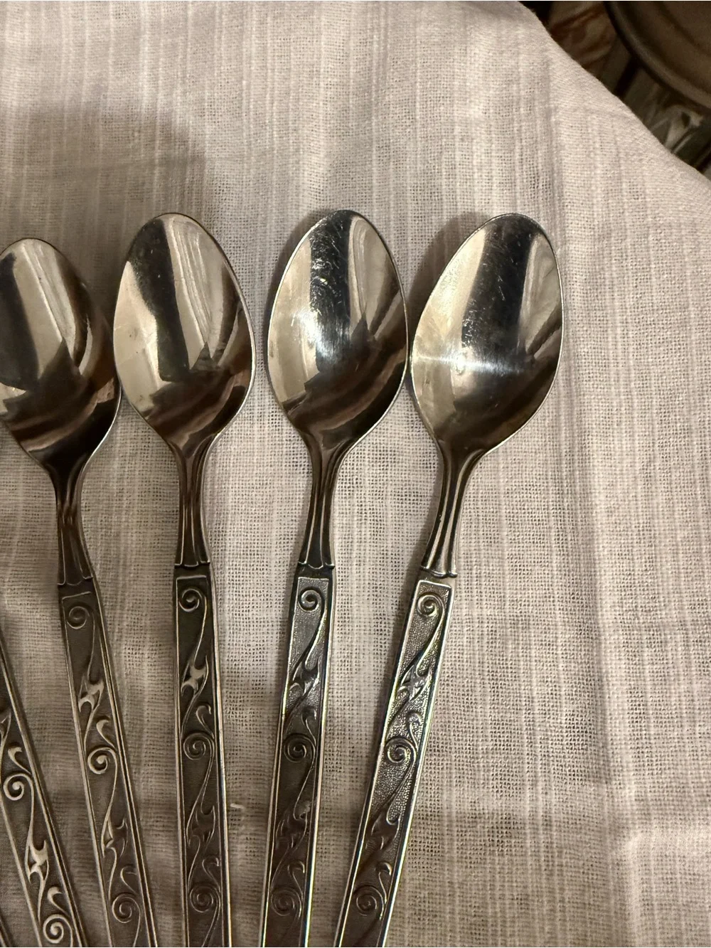 Vintage Oxford Hall Palo Alto Stainless Teaspoons - Set of 11 Iced Tea Spoons